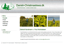 Tablet Screenshot of danish-christmastrees.dk